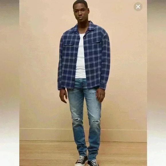 NWT AE AirFlex+ Patched Athletic Skinny Jean SIZE 31x32 - Picture 1 of 14